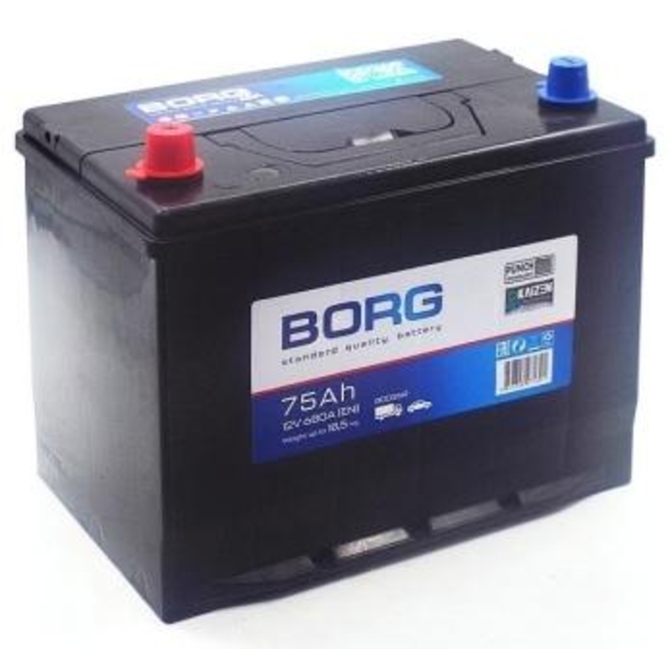 Аккумулятор BORG Standart Asia 80D26R 75 Ач .п.п.
