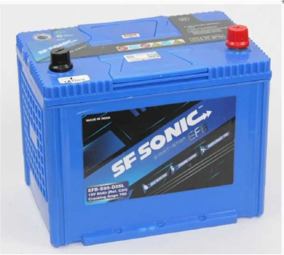 Аккумулятор SF SONIC EFB 6CT 80.0 (95D26L 80Ач