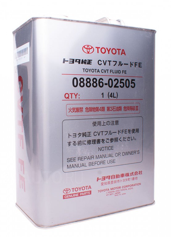 Масло в вариатор тойота райз. 08886-02505 Жидкость для вариатора Toyota CVT Fluid Fe 4 л. Toyota трансмиссионное масло "CVT Fe" 4л. Toyota 08886-02505. 0888602505 Toyota CVT Fe.