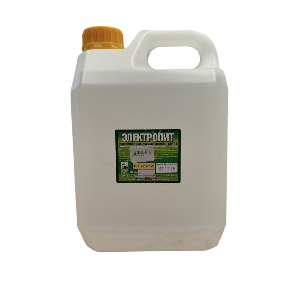 Электролит кислотный 1,27 10л (Байкал Маркет) 00-00002776