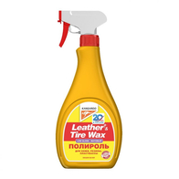 Полироль панели матовый Leather &Tire Wax Low Gloss 500мл без губки