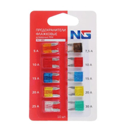 Предохранители флажковые  MINI 5-30А, набор 10шт. 967-002