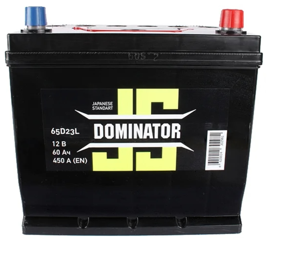 Аккумулятор Dominator JIS 6СТ-60 (0) 65D23L 60Ач