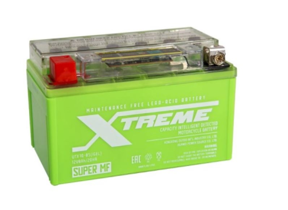 АКБ Moto Xtreme UTX10 (YTX9)-BS iGEL (10 А/ч) индик пр.