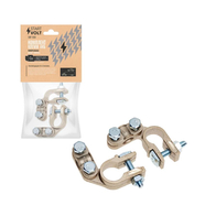 Комплект клемм АКБ медь/цинк,прижимная планка до 50мм Startvolt SBT008