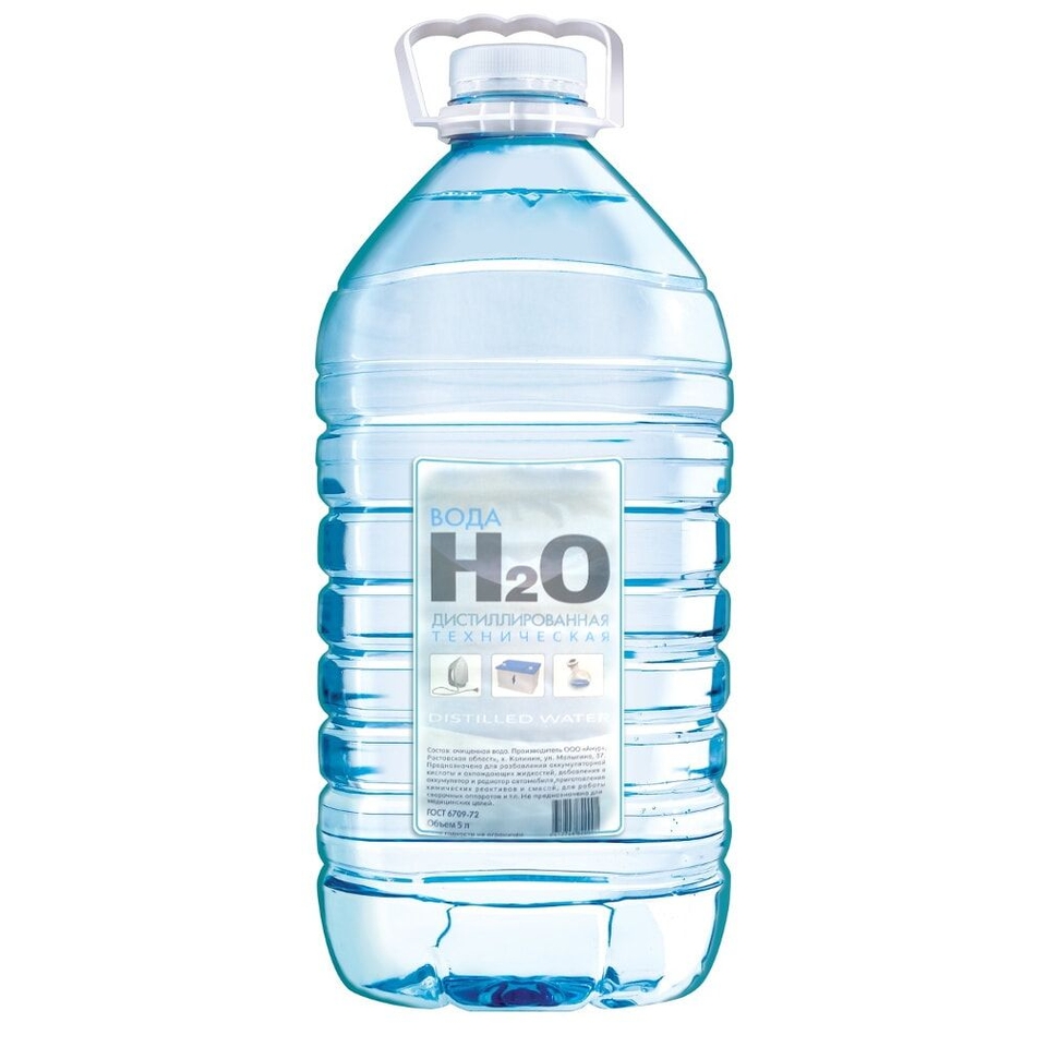 Дистиллированная вода 5л H2O Дальний восток