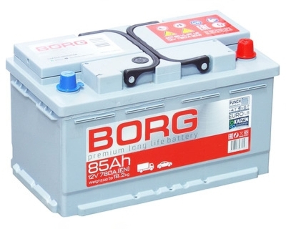 Аккумулятор BORG Premium 6CT-85VL (R) LB4.0 85 Ач.о.п.