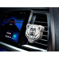 Дефлектор на магните Медведь рычит черно-белый