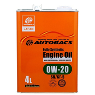 Масло моторное AUTOBACS Engile Oil 0W20 SN GF-5 4л