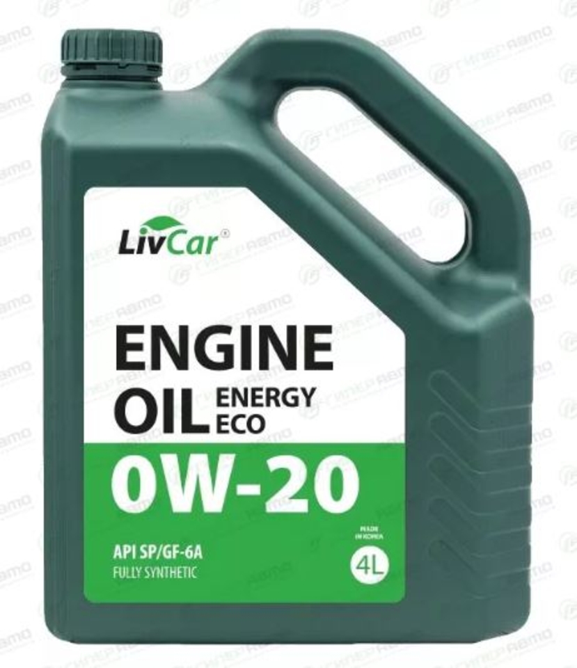 Масло моторное LIVCAR ENERGY ECO 0w20 SP/CF/GF-6A КОМПЛЕКТ (4л+1л)