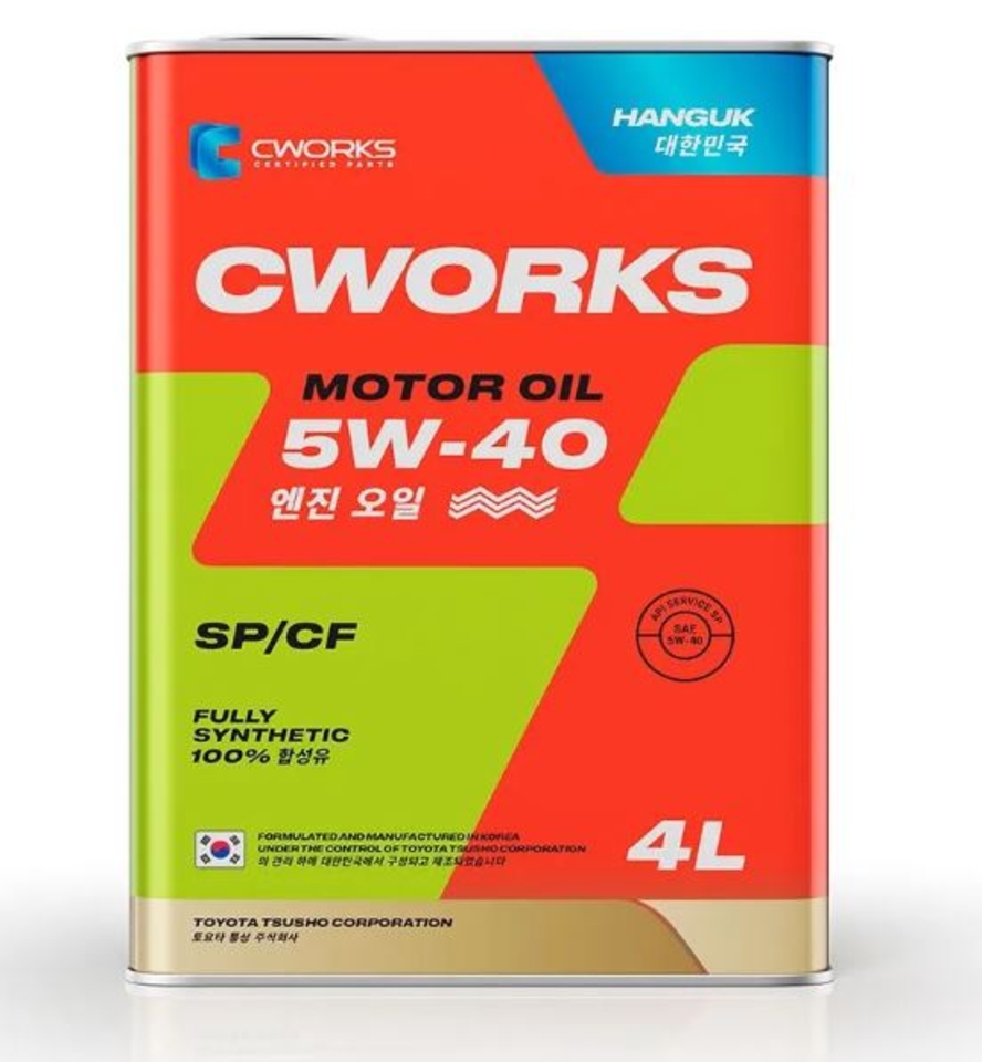 Моторное масло CWORKS 5W-40 SP/CF 4л.