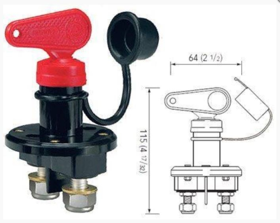 Выключатель массы пластиковый корпус прямоугольный НВ D1-7.5