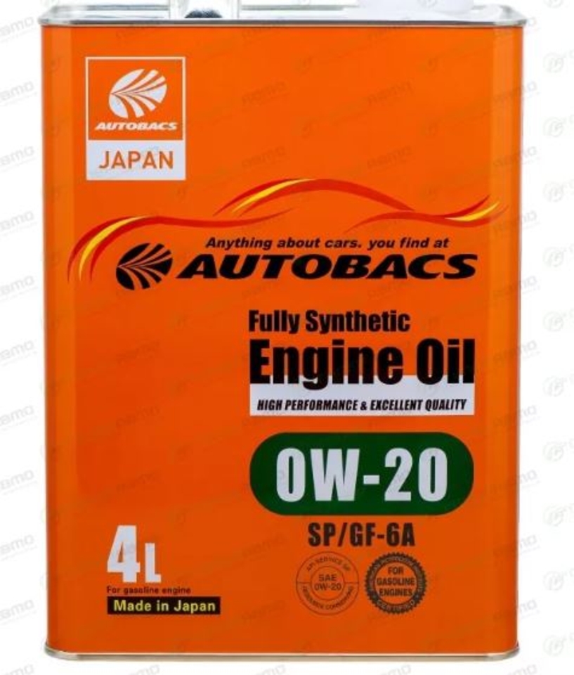 Масло моторное AUTOBACS Engine Oil 0W20 SN/SP GF-6 4л