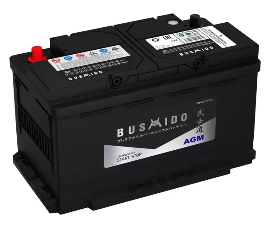 Аккумулятор BUSHIDO AGM 85 пр (L4.1) 85 Aч (Hyundai)