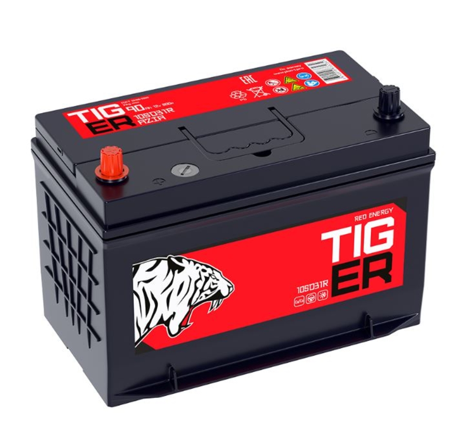 АКБ TIGER Red Energy 90 пр.(105D31R.PS) 90Ач 800А