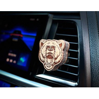 Дефлектор на магните Медведь рычит коричнево -белый