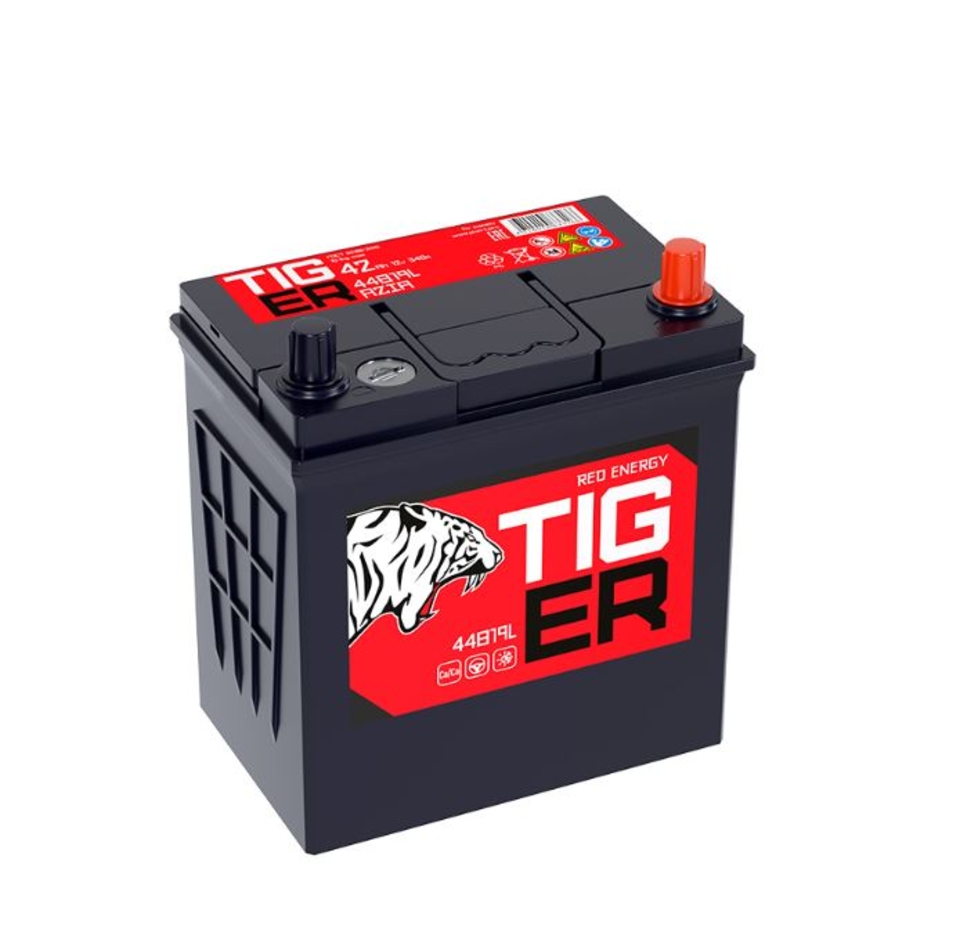 АКБ TIGER Red Energy 42 обр (44В19L.PS) 42Ач 340А