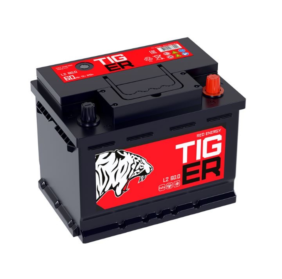 АКБ TIGER Red Energy 60 обр (L2.0 PS) 60Ач 510А