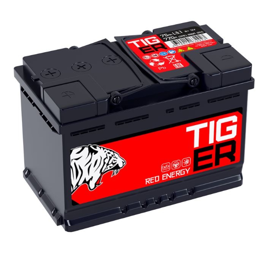 АКБ TIGER Red Energy75 обр (L3,0 PS) 75Ач 650А