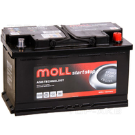 Аккумулятор MOLL L4.0 AGM 80Ач. 800А. (80080)
