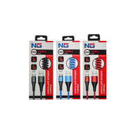 Кабель для зарядки NG спираль Type-C 2 м. 3A. (быстрая зарядка) 788-040