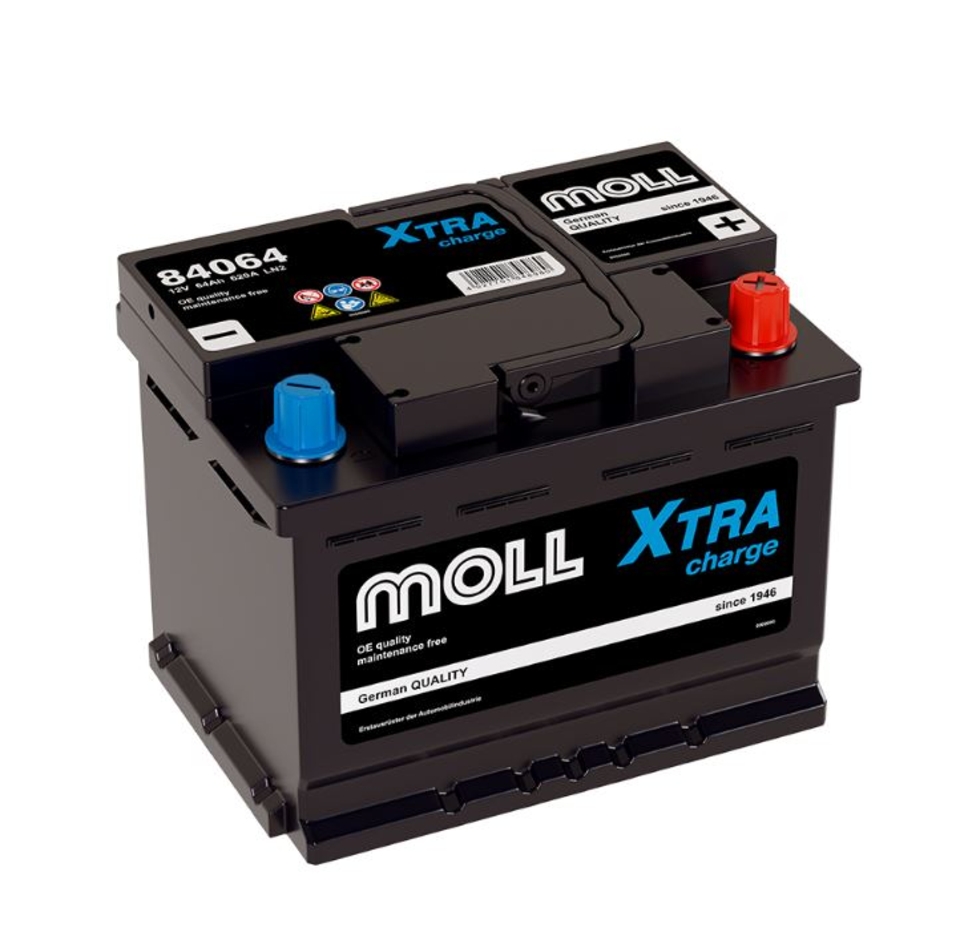 Аккумулятор MOLL XTRA CHARGE L2.0 обр. 64Ач. 620А. (84064)