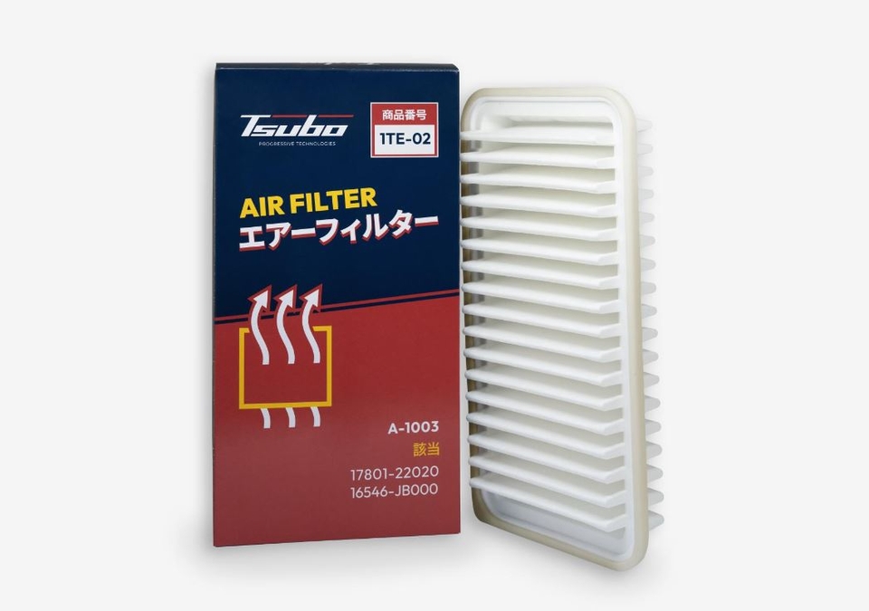 Фильтр воздушный A-1003 (TSUBO) 17801-22020 1TE-02