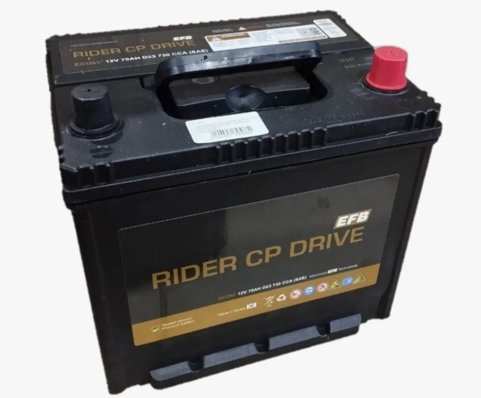 Аккумулятор RIDER EFB ECQ85 D23L 70 Aч 730 А
