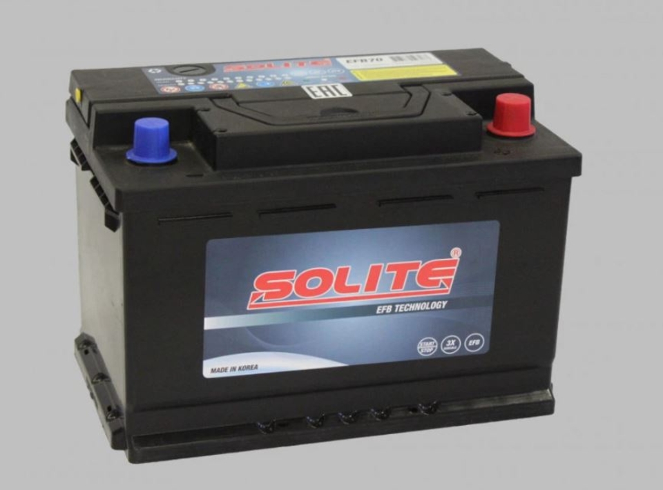 Аккумулятор SOLITE EFB 70 (L3.0) 70Ач 680А