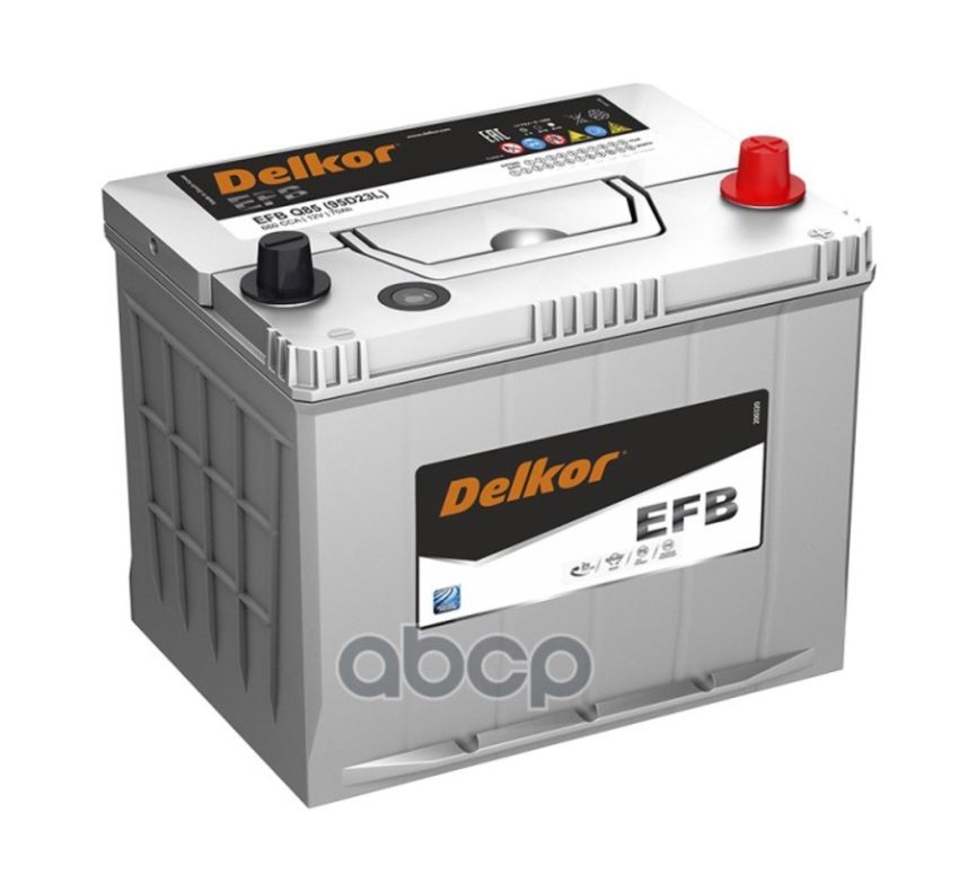 Аккумулятор DELKOR Q85 EFB 95D23L 70 Ач 660 А