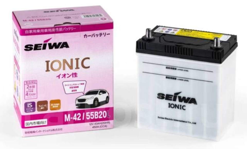Аккумулятор SEIWA lonic M-42/55B20L 43Ач