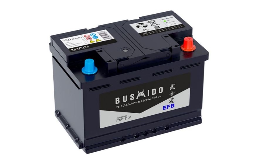 Аккумулятор BUSHIDO EFB 75 обр (L3.0) 75Ач 720А
