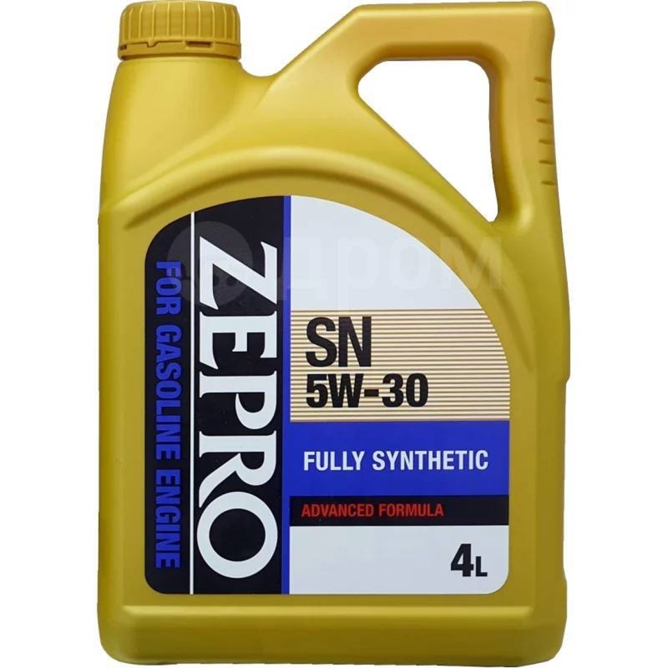 Масло моторное ZEPRO FULLY-SYNTHETIC SN 5W30 4л (пластиковая канистра) 30011332-004