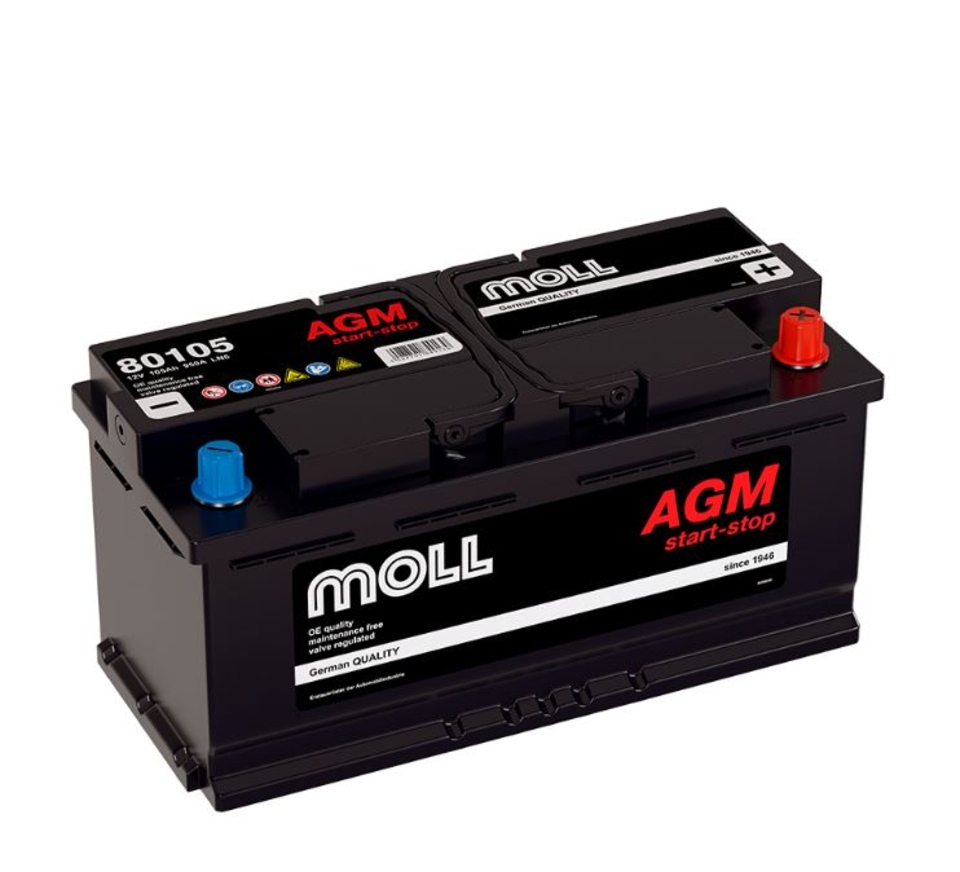 Аккумулятор MOLL L6.0 AGM 105Ач 950А (80105)