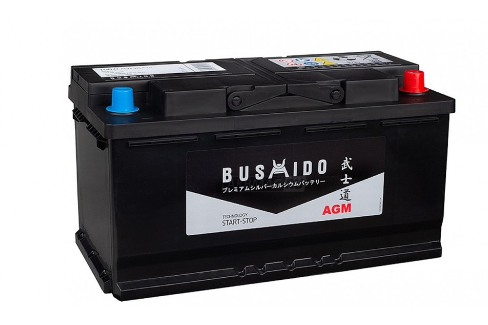 Аккумулятор BUSHIDO AGM 100 обр (L5.0) 100 Aч 900 A