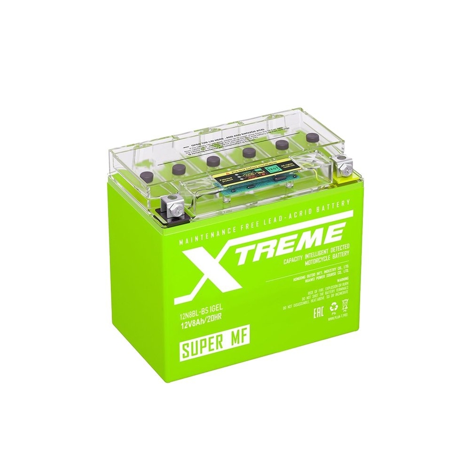 АКБ Moto Xtreme 12N8L-BS iGEL (8 А/ч) обр